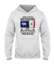 LIVE IN WYOMING BEGAN IN MEXICO Hooded Sweatshirt thumbnail