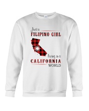 FILIPINO GIRL LIVING IN CALIFORNIA WORLD Crewneck Sweatshirt tile