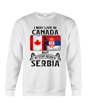 LIVE IN CANADA BEGAN IN SERBIA Crewneck Sweatshirt thumbnail