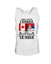 LIVE IN CANADA BEGAN IN SERBIA Unisex Tank thumbnail
