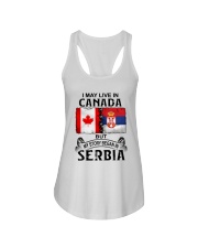 LIVE IN CANADA BEGAN IN SERBIA Ladies Flowy Tank thumbnail