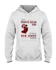 PUERTO RICAN GIRL LIVING IN NEW JERSEY WORLD Hooded Sweatshirt thumbnail