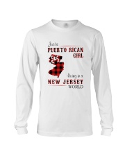 PUERTO RICAN GIRL LIVING IN NEW JERSEY WORLD Long Sleeve Tee thumbnail