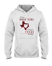 OHIO GIRL LIVING IN TEXAS WORLD Hooded Sweatshirt thumbnail