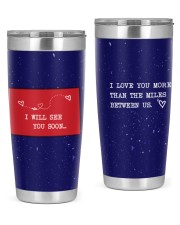 Colorado I Love You More Than The Miles Between Us 20oz Tumbler tile