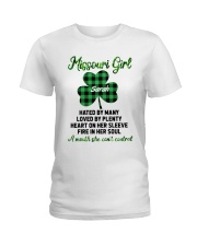 Missouri Girl Hated By Many Custom Name Ladies T-Shirt front