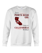 PUERTO RICAN GIRL LIVING IN CALIFORNIA WORLD Crewneck Sweatshirt thumbnail