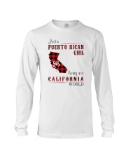 PUERTO RICAN GIRL LIVING IN CALIFORNIA WORLD Long Sleeve Tee thumbnail