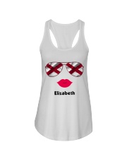 Alabama Flag Glasses Custom Your Name Ladies Flowy Tank tile