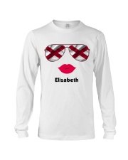 Alabama Flag Glasses Custom Your Name Long Sleeve Tee tile