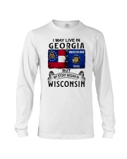 LIVE IN GEORGIA BEGAN IN WISCONSIN Long Sleeve Tee tile