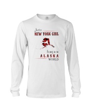 NEW YORK GIRL LIVING IN ALASKA WOLRD Long Sleeve Tee thumbnail