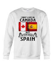 LIVE IN CANADA BEGAN IN SPAIN Crewneck Sweatshirt tile