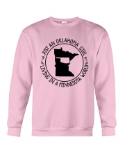 OKLAHOMA GIRL LIVING IN A MINNESOTA WORLD Crewneck Sweatshirt thumbnail