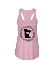 OKLAHOMA GIRL LIVING IN A MINNESOTA WORLD Ladies Flowy Tank thumbnail