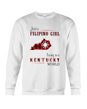 FILIPINO GIRL LIVING IN KENTUCKY WORLD Crewneck Sweatshirt tile