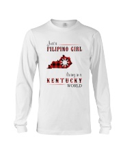 FILIPINO GIRL LIVING IN KENTUCKY WORLD Long Sleeve Tee tile