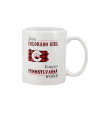 COLORADO GIRL LIVING IN PENNSYLVANIA WORLD Mug tile