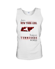 NEW YORK GIRL LIVING IN TENNESSEE WORLD Unisex Tank thumbnail