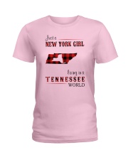 NEW YORK GIRL LIVING IN TENNESSEE WORLD Ladies T-Shirt thumbnail