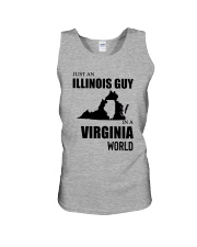 JUST AN ILLINOIS GUY IN A VIRGINIA WORLD Unisex Tank thumbnail