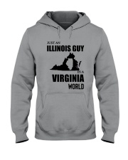 JUST AN ILLINOIS GUY IN A VIRGINIA WORLD Hooded Sweatshirt thumbnail
