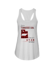 TENNESSEE GIRL LIVING IN UTAH WORLD Ladies Flowy Tank thumbnail