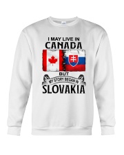 LIVE IN CANADA BEGAN IN SLOVAKIA Crewneck Sweatshirt tile