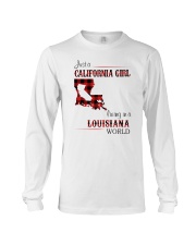 CALIFORNIA GIRL LIVING IN LOUISIANA WORLD Long Sleeve Tee thumbnail