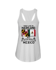 LIVE IN MARYLAND BEGAN IN MEXICO Ladies Flowy Tank tile