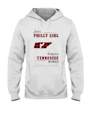 PHILLY GIRL LIVING IN TENNESSEE WORLD Hooded Sweatshirt thumbnail
