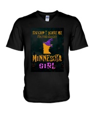 I'm The Crazy Minnesota Girl V-Neck T-Shirt tile