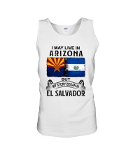 LIVE IN ARIZONA BEGAN IN EL SALVADOR Unisex Tank thumbnail