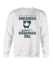 CANADIAN GIRL LIFE TOOK TO ARKANSAS Crewneck Sweatshirt tile