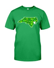 North Carolina Clover Map Classic T-Shirt front
