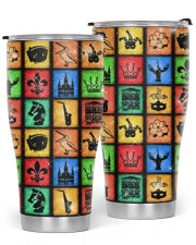 Louisiana Symbols Glitter Tumbler tile
