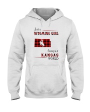 WYOMING GIRL LIVING IN KANSAS WORLD Hooded Sweatshirt thumbnail