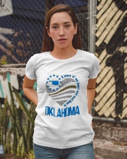 A PIECE OF MY HEART AND SOUL LIVES IN OKLAHOMA Ladies T-Shirt apparel-ladies-t-shirt-lifestyle-03