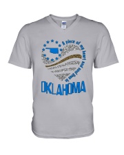 A PIECE OF MY HEART AND SOUL LIVES IN OKLAHOMA V-Neck T-Shirt tile
