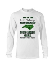 God Created North Carolina Girl Long Sleeve Tee tile