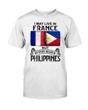 LIVE IN FRANCE BEGAN IN PHILIPPINES Classic T-Shirt tile