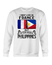 LIVE IN FRANCE BEGAN IN PHILIPPINES Crewneck Sweatshirt thumbnail