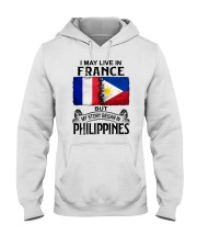 LIVE IN FRANCE BEGAN IN PHILIPPINES Hooded Sweatshirt thumbnail