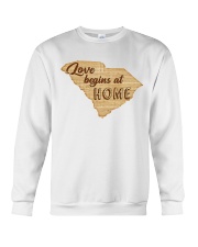 South Carolina Love Begins At Home Crewneck Sweatshirt tile