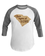 South Carolina Love Begins At Home Baseball Tee tile