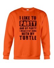 I LIKE TO PARTY WITH MY TURTLE Crewneck Sweatshirt thumbnail