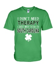 South Carolina Don't Need Therapy V-Neck T-Shirt tile