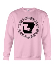 LOUISIANA GIRL LIVING IN AN ARKANSAS WORLD Crewneck Sweatshirt thumbnail