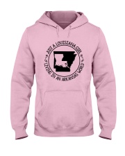 LOUISIANA GIRL LIVING IN AN ARKANSAS WORLD Hooded Sweatshirt front