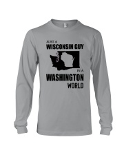 JUST A WISCONSIN GUY IN A WASHINGTON WORLD Long Sleeve Tee thumbnail